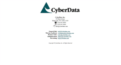 Desktop Screenshot of cyberdata.com