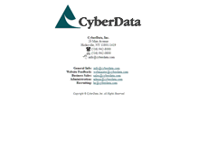 Tablet Screenshot of cyberdata.com